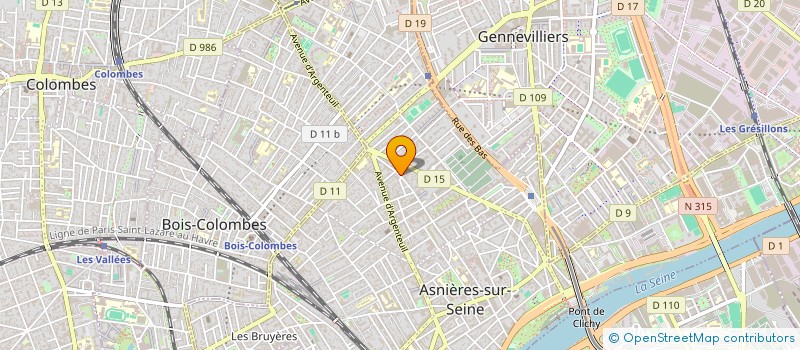 localisation de l'entreprise MB  ASNIERES-SUR-SEINE