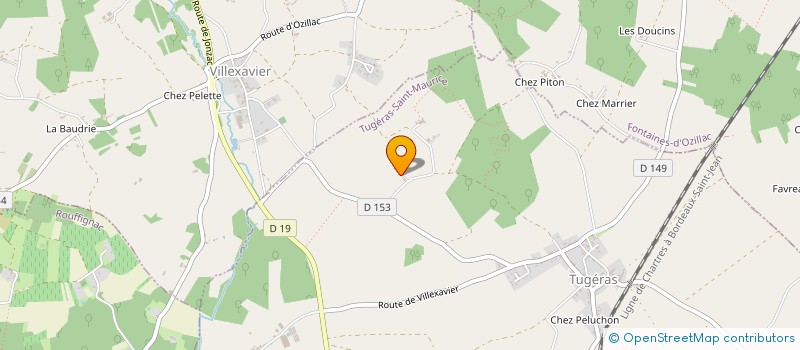 localisation de l'entreprise MB  TUGERAS-SAINT-MAURICE