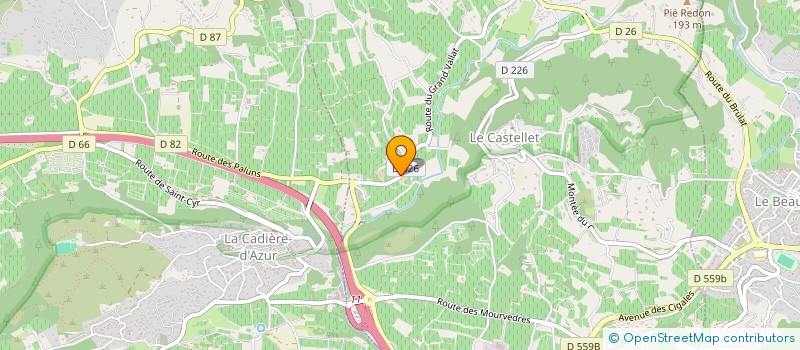 localisation de l'entreprise MB à LE CASTELLET