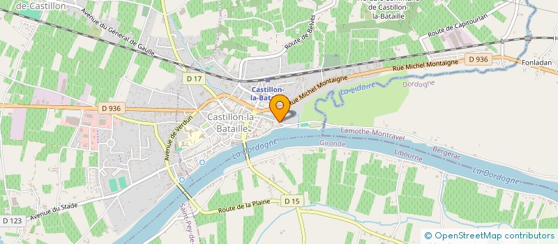 localisation de l'entreprise MB  CASTILLON-LA-BATAILLE