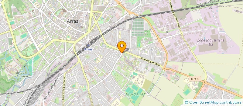 localisation de l'entreprise MB à ARRAS