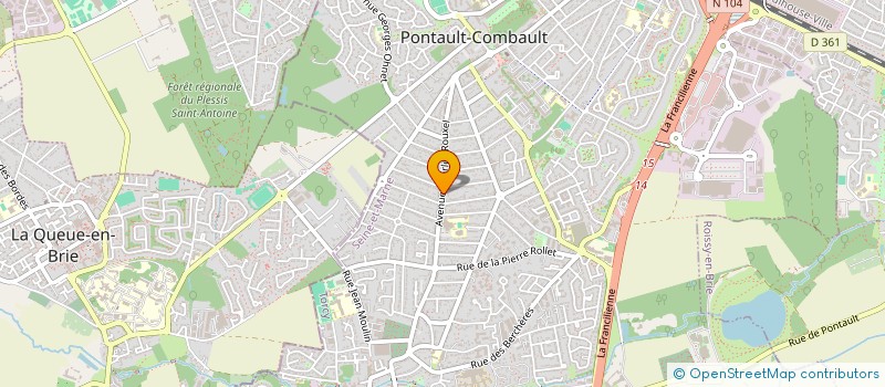 localisation de l'entreprise MB à PONTAULT-COMBAULT