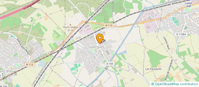 localisation de l'entreprise MB  VALERGUES