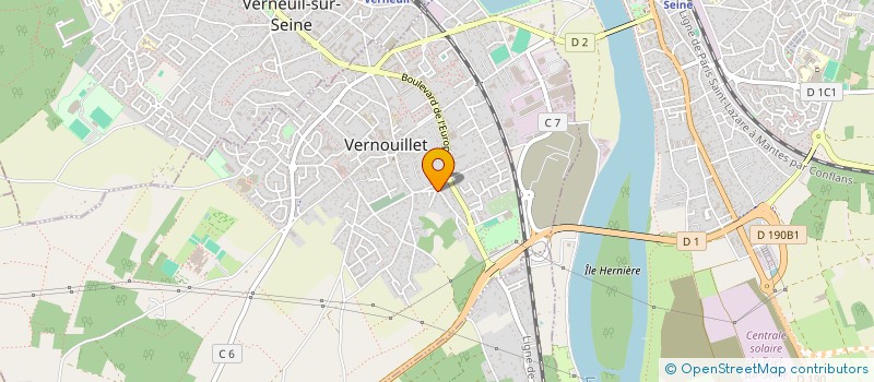 localisation de l'entreprise MB A.T. à VERNOUILLET