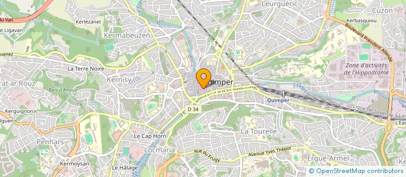 localisation de l'entreprise MB AGENCEMENTS à QUIMPER