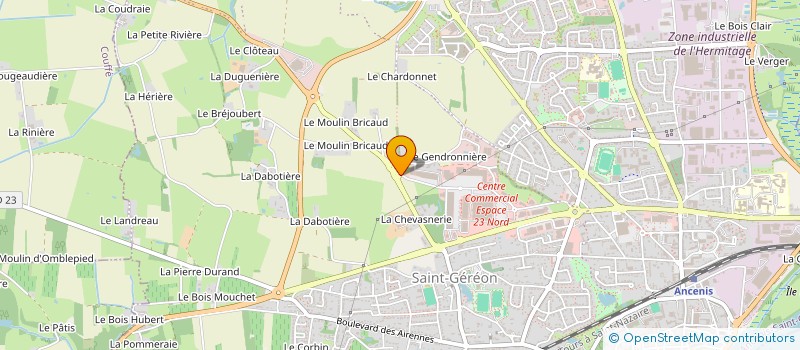 localisation de l'entreprise MB ANCENIS à ANCENIS-SAINT-GEREON