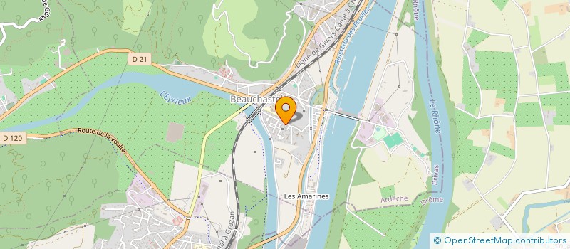 localisation de l'entreprise MB ASSOCIES à BEAUCHASTEL