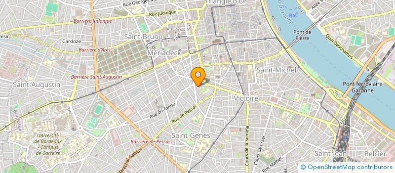 localisation de l'entreprise MB ASSURANCES à BORDEAUX