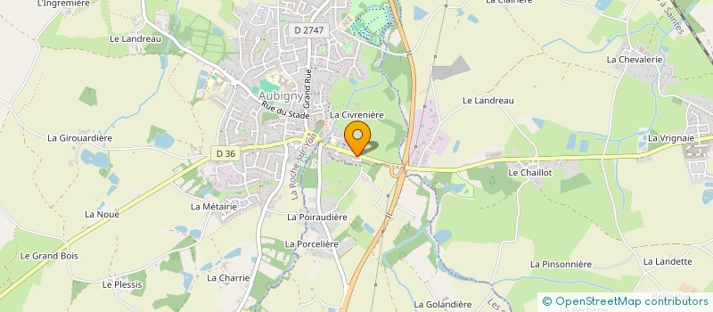 localisation de l'entreprise MB AUB  AUBIGNY-LES CLOUZEAUX