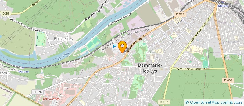 localisation de l'entreprise MB AUTO à DAMMARIE-LES-LYS