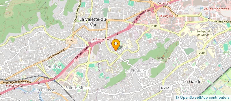 localisation de l'entreprise MB AUTO à LA VALETTE-DU-VAR