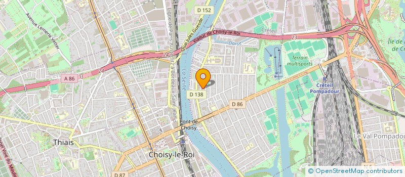 localisation de l'entreprise MB AUTO à CHOISY-LE-ROI