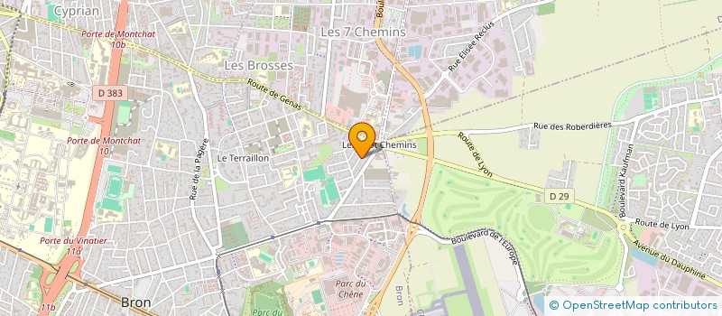 localisation de l'entreprise MB AUTO  DECINES-CHARPIEU