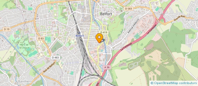 localisation de l'entreprise MB AUTOMOBILES à BELFORT