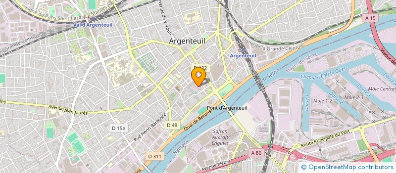 localisation de l'entreprise MB BARDAGE à ARGENTEUIL