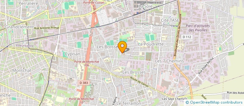 localisation de l'entreprise MB BAT  VILLEURBANNE