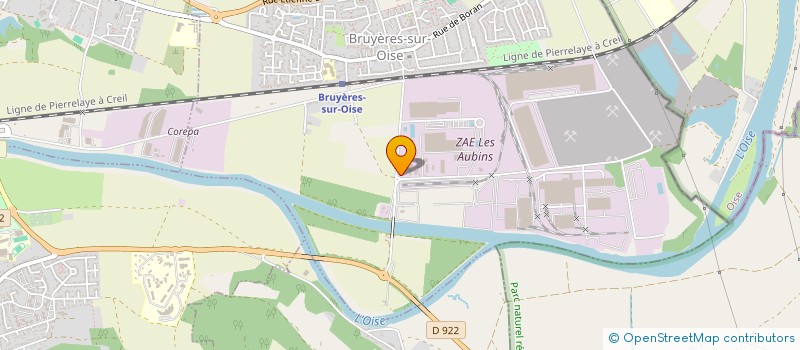localisation de l'entreprise MB BATIMENT à BRUYERES-SUR-OISE