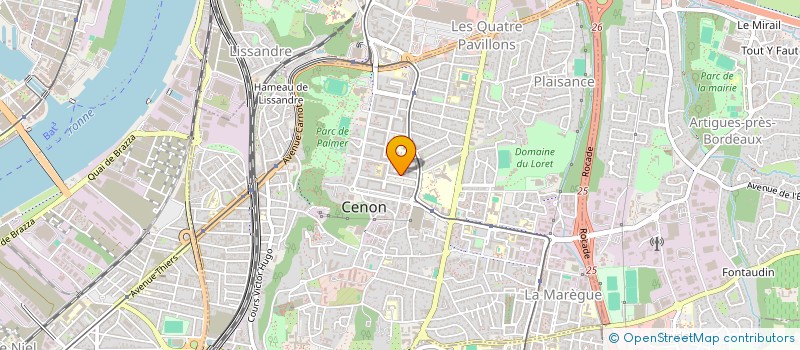 localisation de l'entreprise MB BATIMENT à CENON
