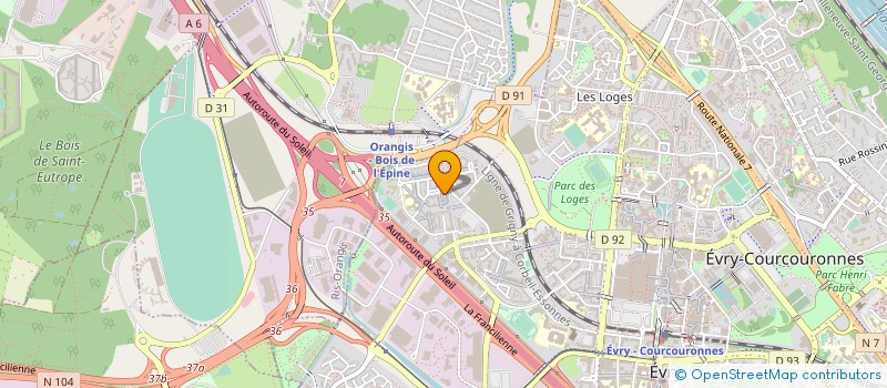 localisation de l'entreprise MB BATIMENT  EVRY-COURCOURONNES