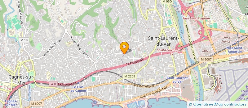 localisation de l'entreprise MB BLANC à SAINT-LAURENT-DU-VAR