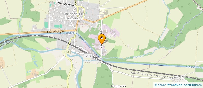 localisation de l'entreprise MB BLANCHISSERIE  BRIENON-SUR-ARMANCON