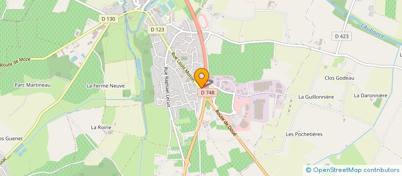 localisation de l'entreprise MB BRISSAC  BRISSAC LOIRE AUBANCE