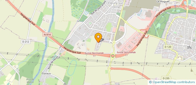 localisation de l'entreprise MB CARRELAGE  FLEURY-SUR-ORNE