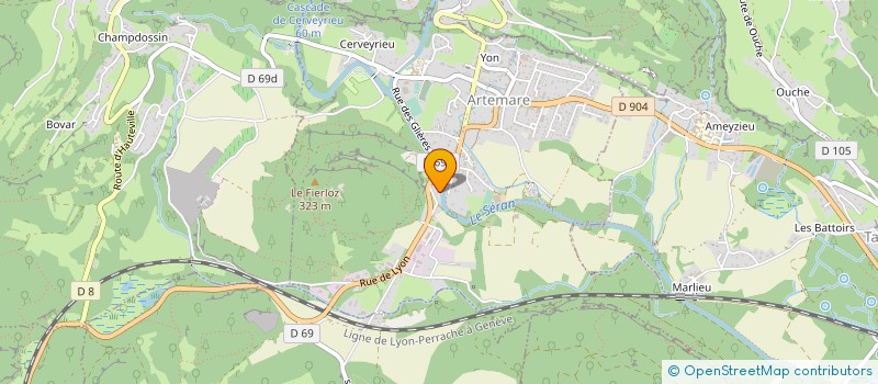 localisation de l'entreprise MB CARRELAGES à L'ISLE-D'ABEAU