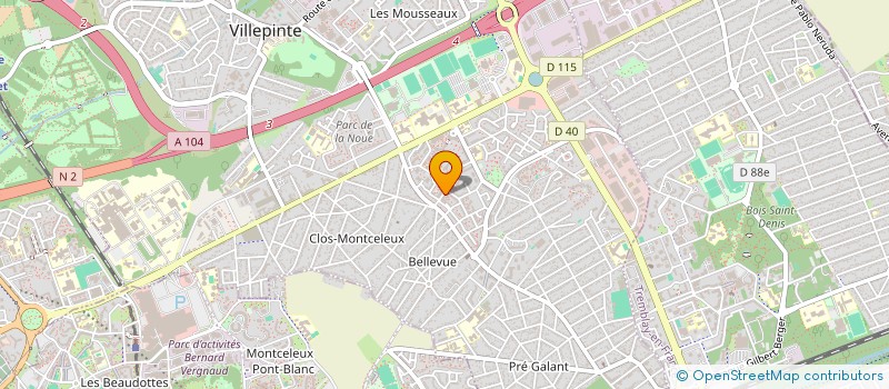 localisation de l'entreprise MB CARS à VILLEPINTE