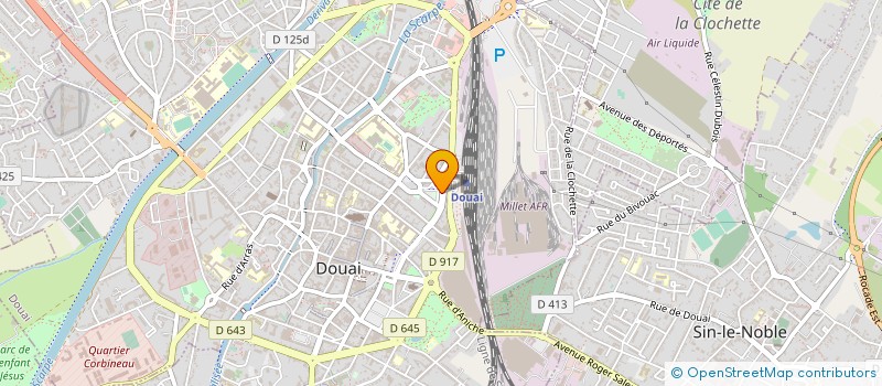 localisation de l'entreprise MB CARS à DOUAI