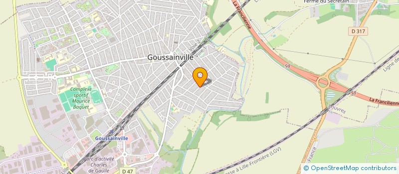 localisation de l'entreprise MB CARS  GOUSSAINVILLE