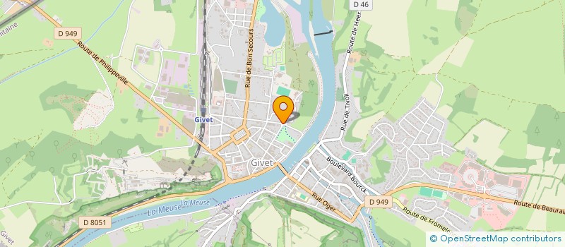 localisation de l'entreprise MB CCONFORT à GIVET
