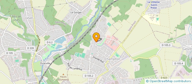 localisation de l'entreprise MB CHAUFFAGE à CHAMPHOL