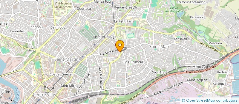 localisation de l'entreprise MB CLIM à BREST