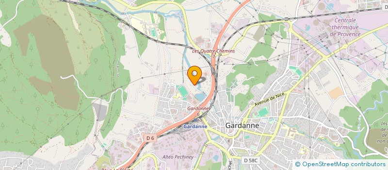 localisation de l'entreprise MB CLOISONS à GARDANNE