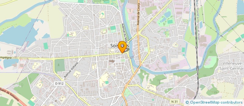 localisation de l'entreprise MB CLOISONS ISOLATION à SOISSONS
