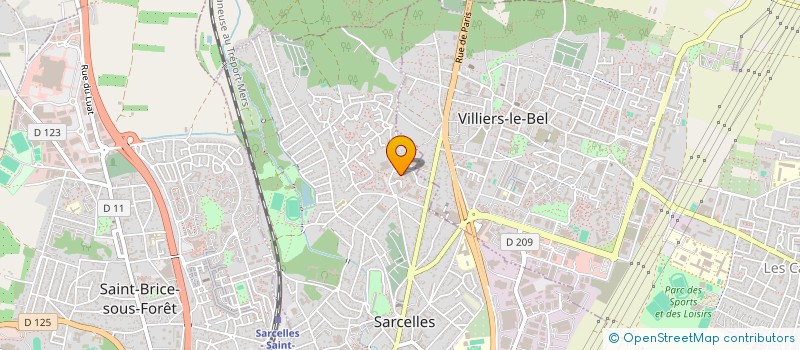 localisation de l'entreprise MB COIFFURE à SARCELLES