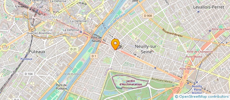 localisation de l'entreprise MB COMMUNICATION MEDIA à NEUILLY-SUR-SEINE