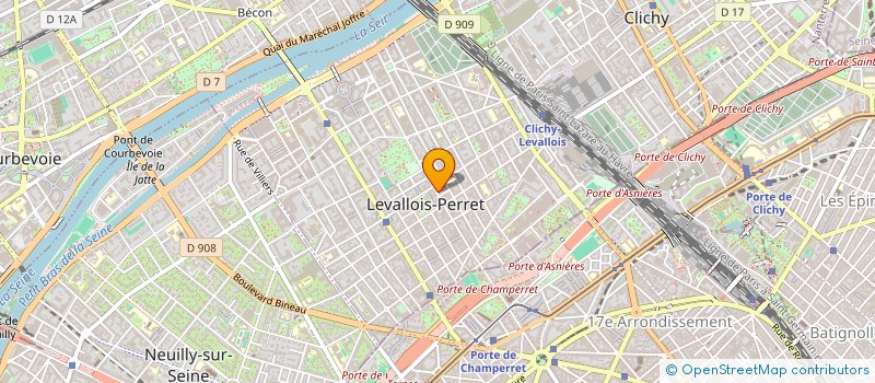 localisation de l'entreprise MB CONCEPT (MULTI BAT CONCEPT) à LEVALLOIS PERRET