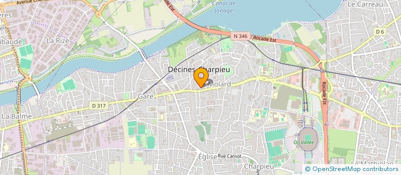 localisation de l'entreprise MB CONSEIL  DECINES-CHARPIEU