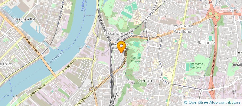 localisation de l'entreprise MB CONSEIL  CENON