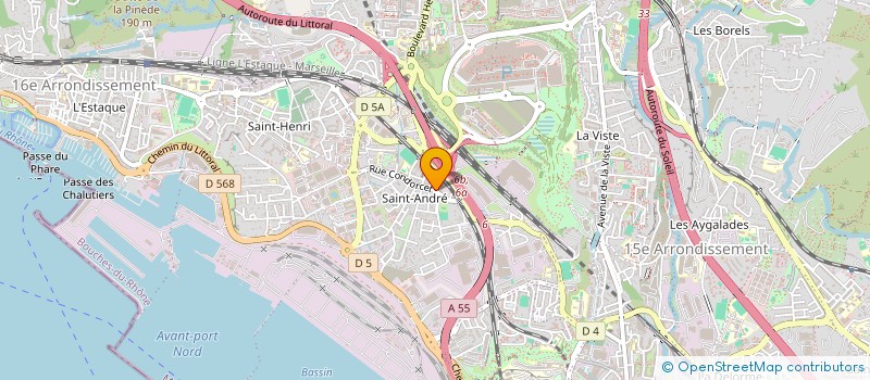 localisation de l'entreprise MB CONSTRUCTION à MARSEILLE