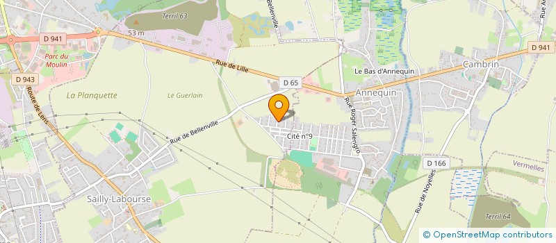 localisation de l'entreprise MB CONSTRUCTION  SAILLY-LABOURSE