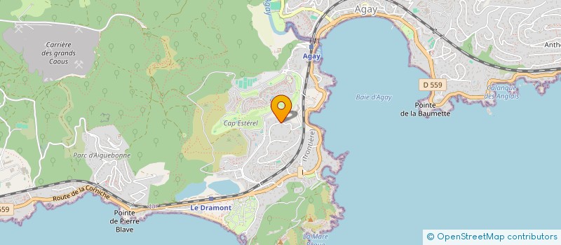 localisation de l'entreprise MB CONSTRUCTION  SAINT-RAPHAEL