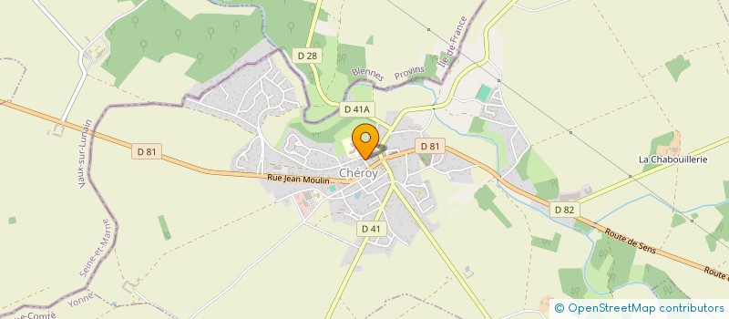 localisation de l'entreprise MB CONSTRUCTION GENERALE à CHEROY