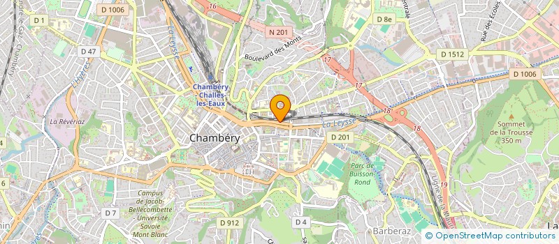 localisation de l'entreprise MB CONSTRUCTIONS à CHAMBERY