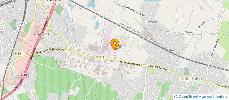 localisation de l'entreprise MB CONSTRUCTIONS à SAINT-LOUBES