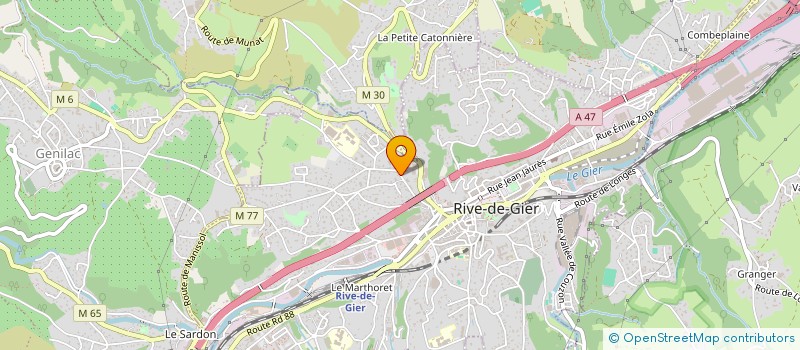 localisation de l'entreprise MB CONSULT  RIVE-DE-GIER