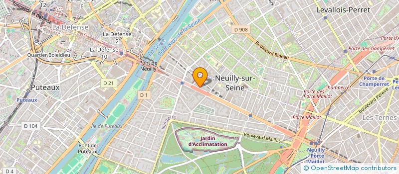 localisation de l'entreprise MB CONSULTING 92 à NEUILLY-SUR-SEINE