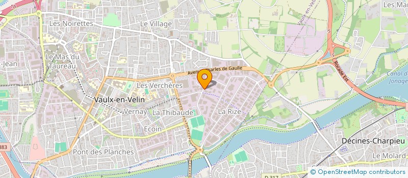 localisation de l'entreprise MB CONVOYAGE  VAULX-EN-VELIN